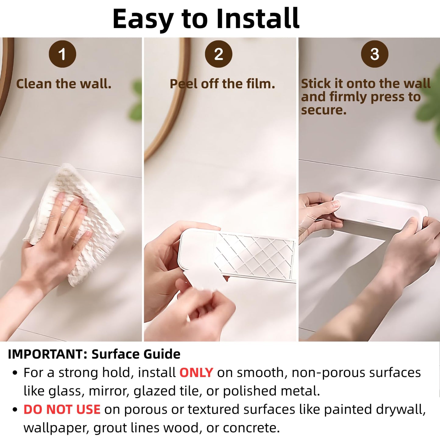 Toothpaste Holder, Toothpaste Wall Holder for Bathroom, Tooth Paste Hanger