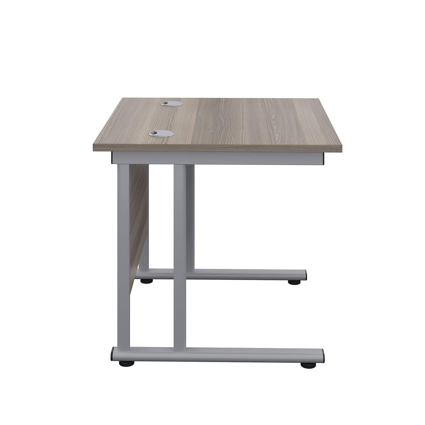 Office Hippo Heavy Duty Rectangular Cantilever Office Desk, Home Office Desk, Office Table, Integrated Cable Ports, PC Desk For Office or Home