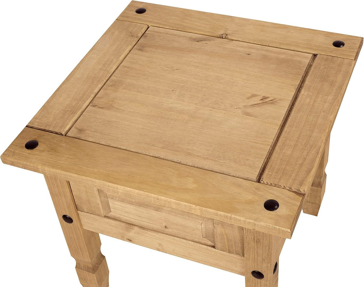 Corona Lamp Table Coffee Side Mexican Solid Pine Wood