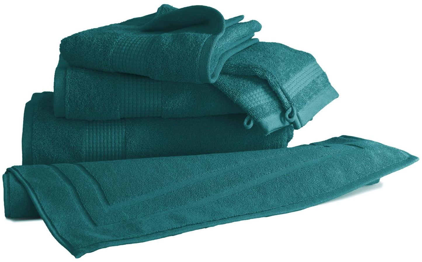 Le linge de Jules Bath Towel 90 x 150 cm 100% Cotton 450 g/m2 Duck Blue