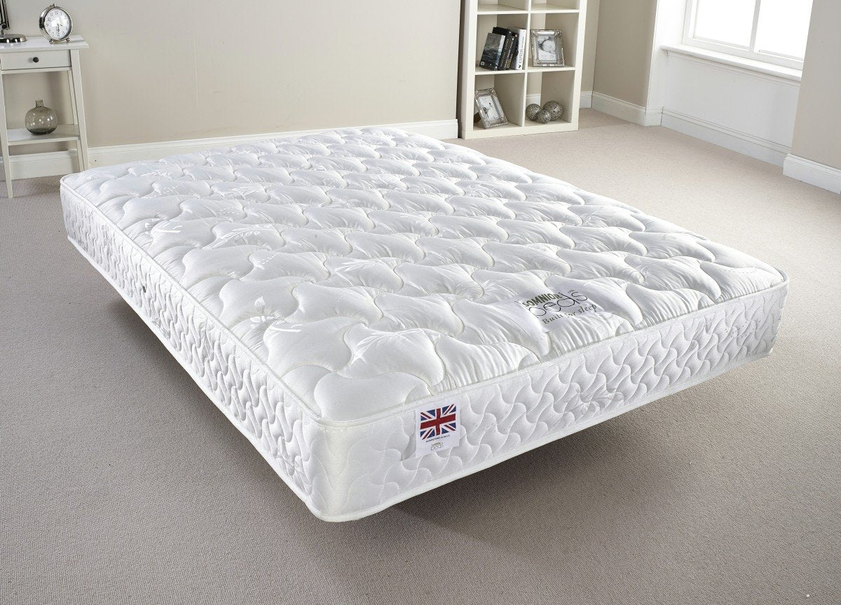 Somnior Beds Regal Quilted Mattress Comfort Sleep Solution, Silk, White, Single