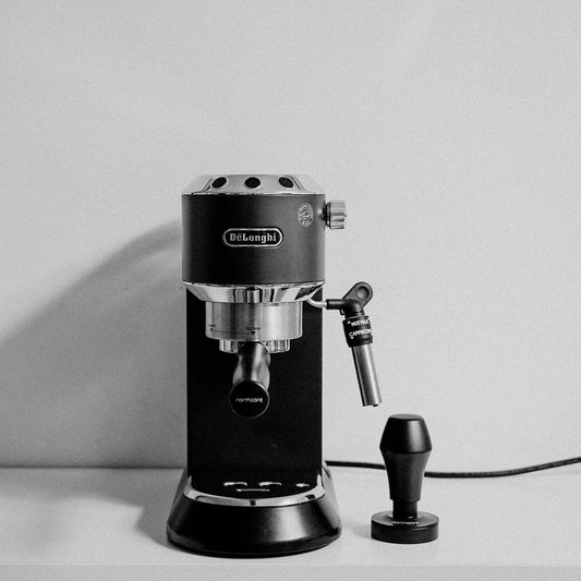 Normcore 51mm Espresso Tamper - Spring-Loaded Tamper Barista Tools - Barista Coffee Tamper with Anodized Aluminum Tamper Stand Holder Stainless