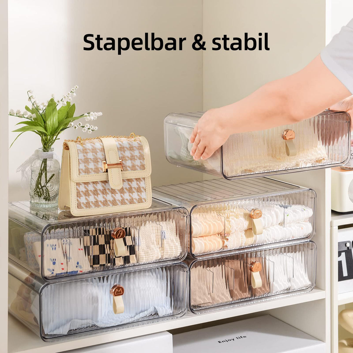 MSHOMELY Underwear organiser for Wardrobe Socks Bra Ties drawer organiser