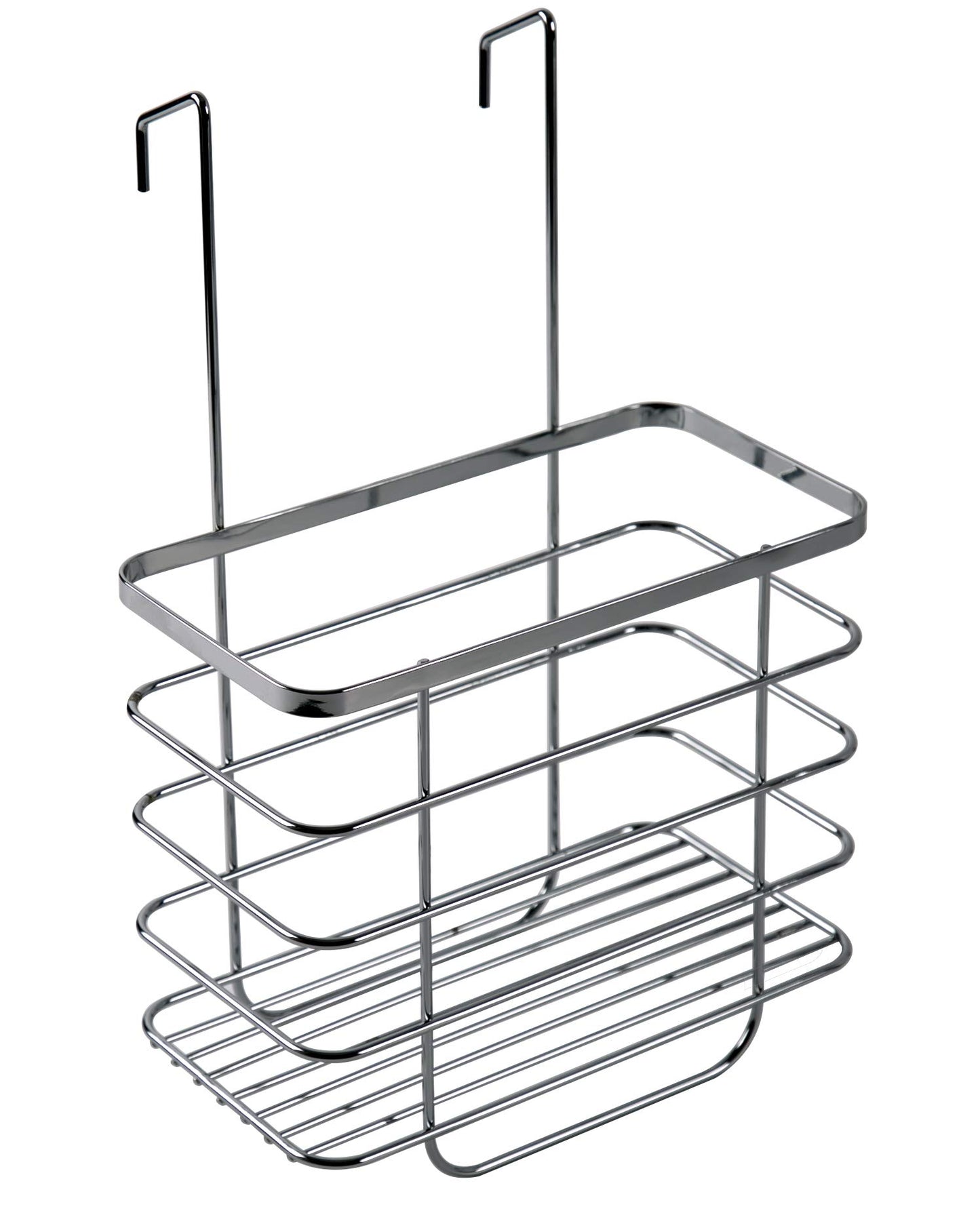 Croydex Large Shower Caddy Hanging Storage - Hook Over Door Screen with No Drilling Required, Space Saving Bathroom Storage Solution, Rust Free, ?13 x