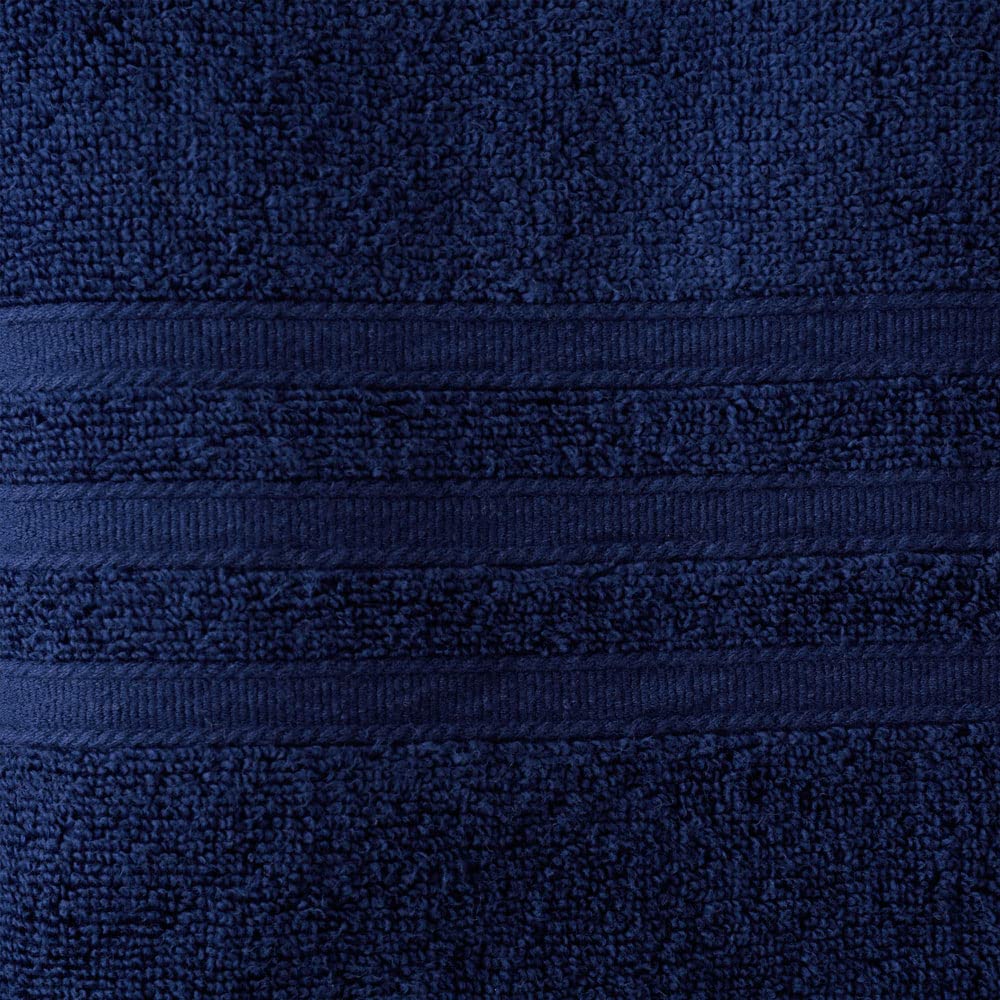 Catherine Lansfield Zero Twist Cotton 30x30cm Face Cloth Pair Navy Blue