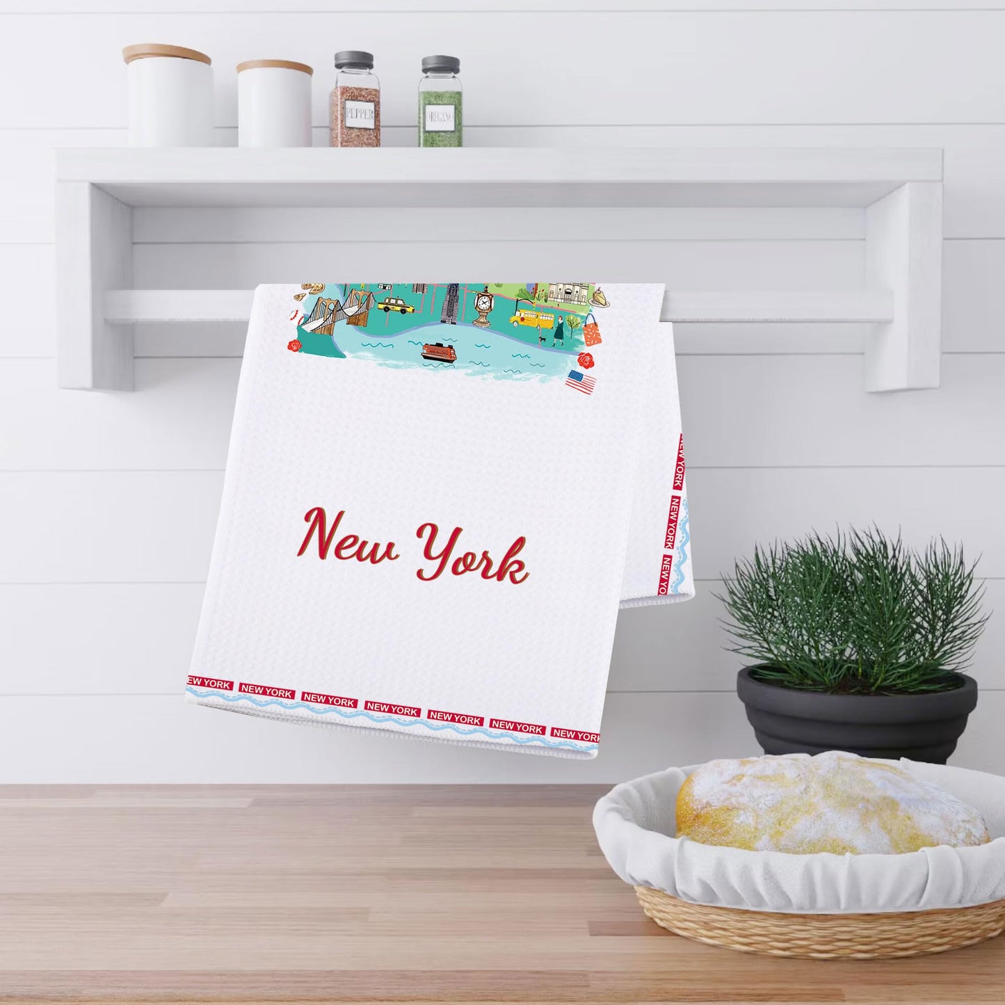 AKTAP New York Kitchen Towel New-York Themed Gifts New Yorks Kitchen Decor New York's City Hand Towel NewYork Souvenirs Gifts