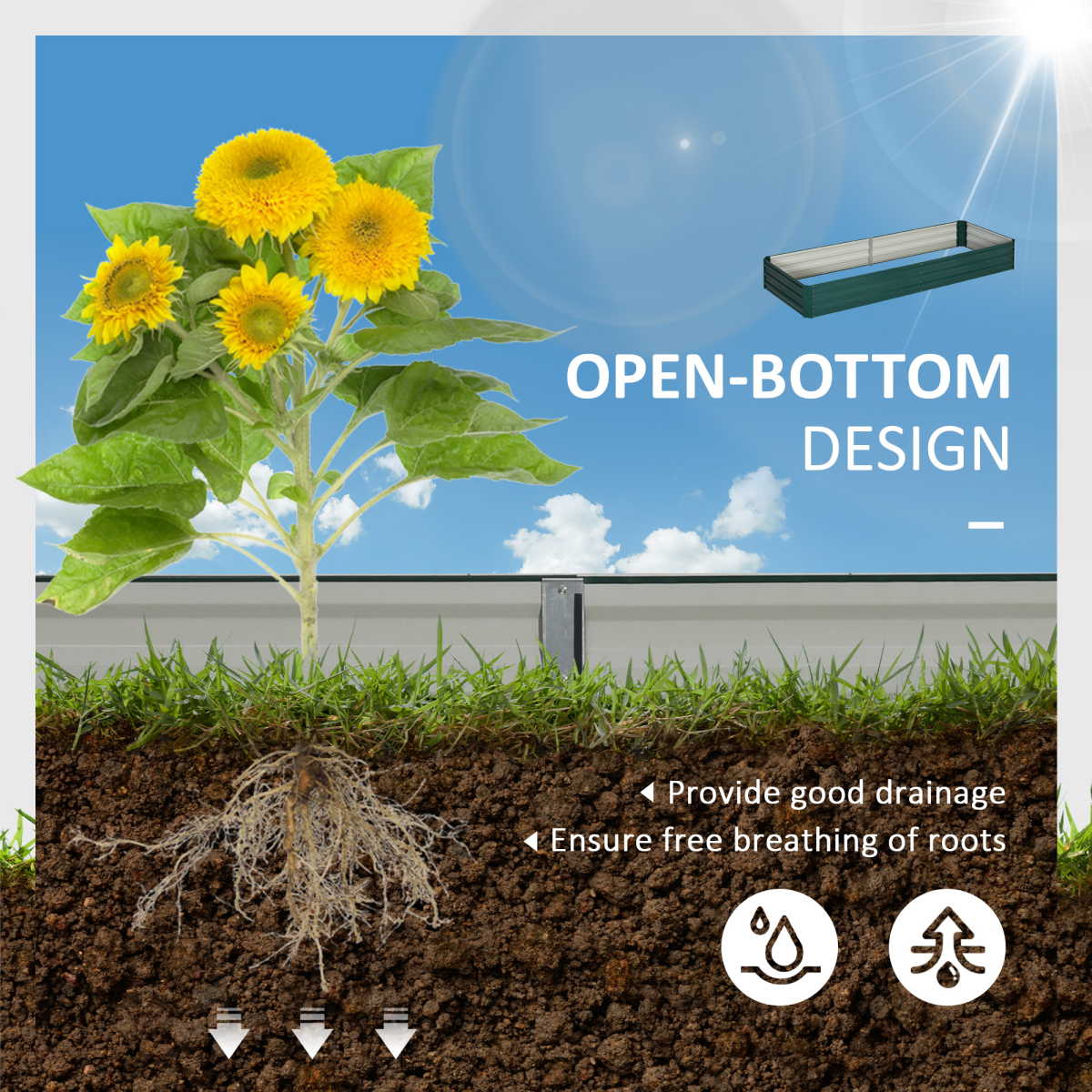 Garden Bed ( Amazon Shipping)(Prohibited by WalMart)