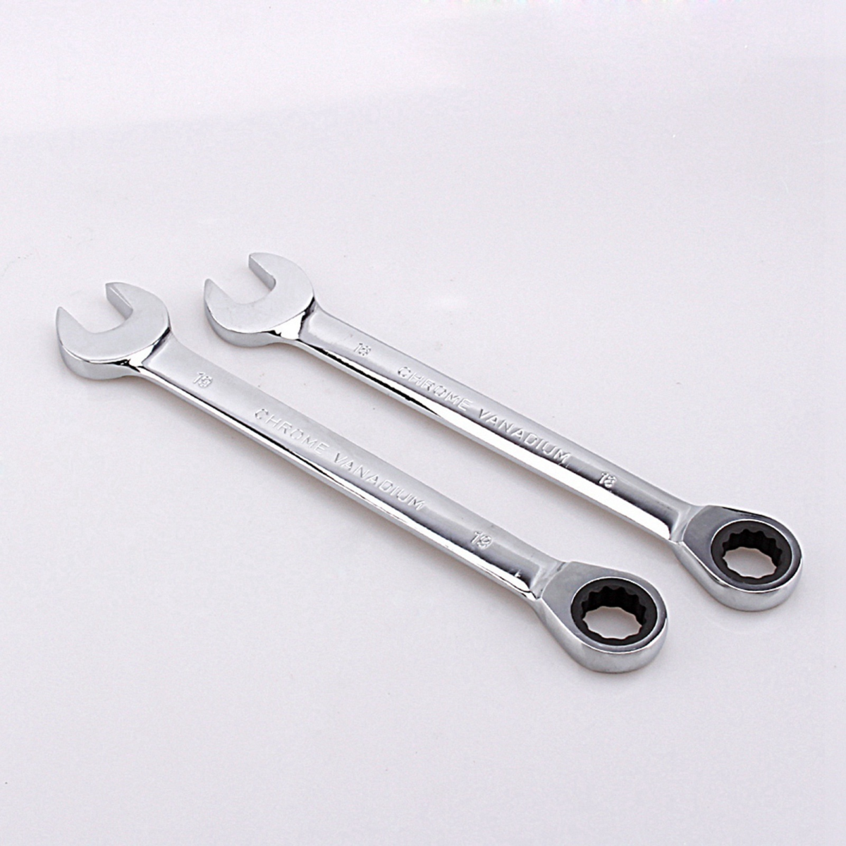 12pcs Fixed Spanners Ratchet Wrench Kit (8-19mm), High-Torque Hand Tool Set for Garage, Workshop & Household Repairs