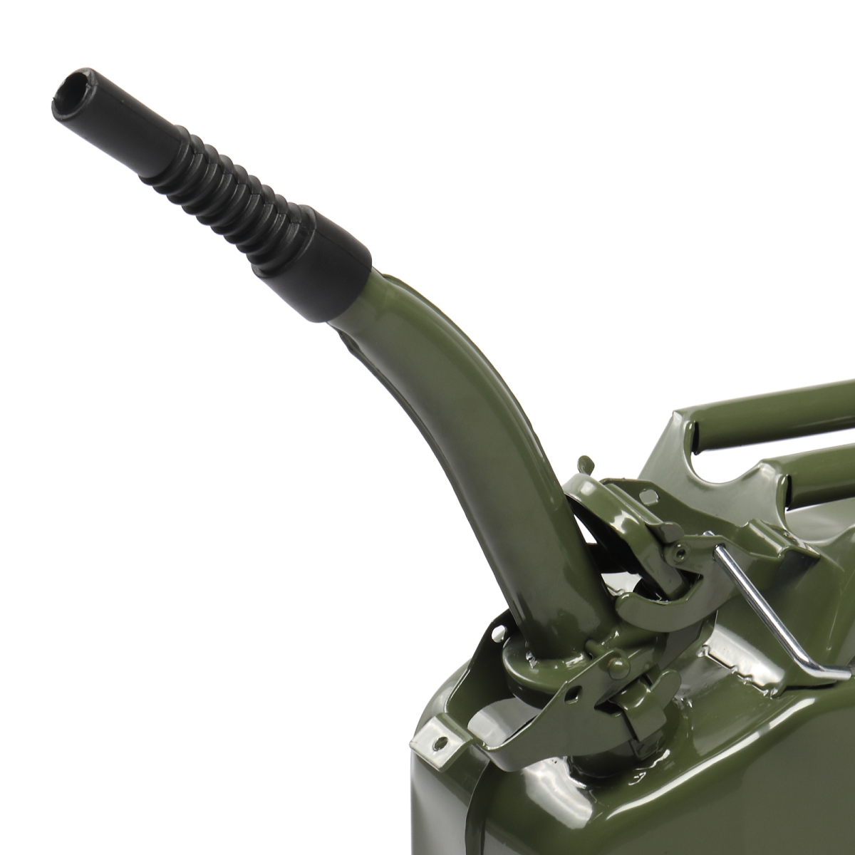 【Same Code:97686520】20L Portable American Fuel Oil Petrol Diesel Storage Can Army Green