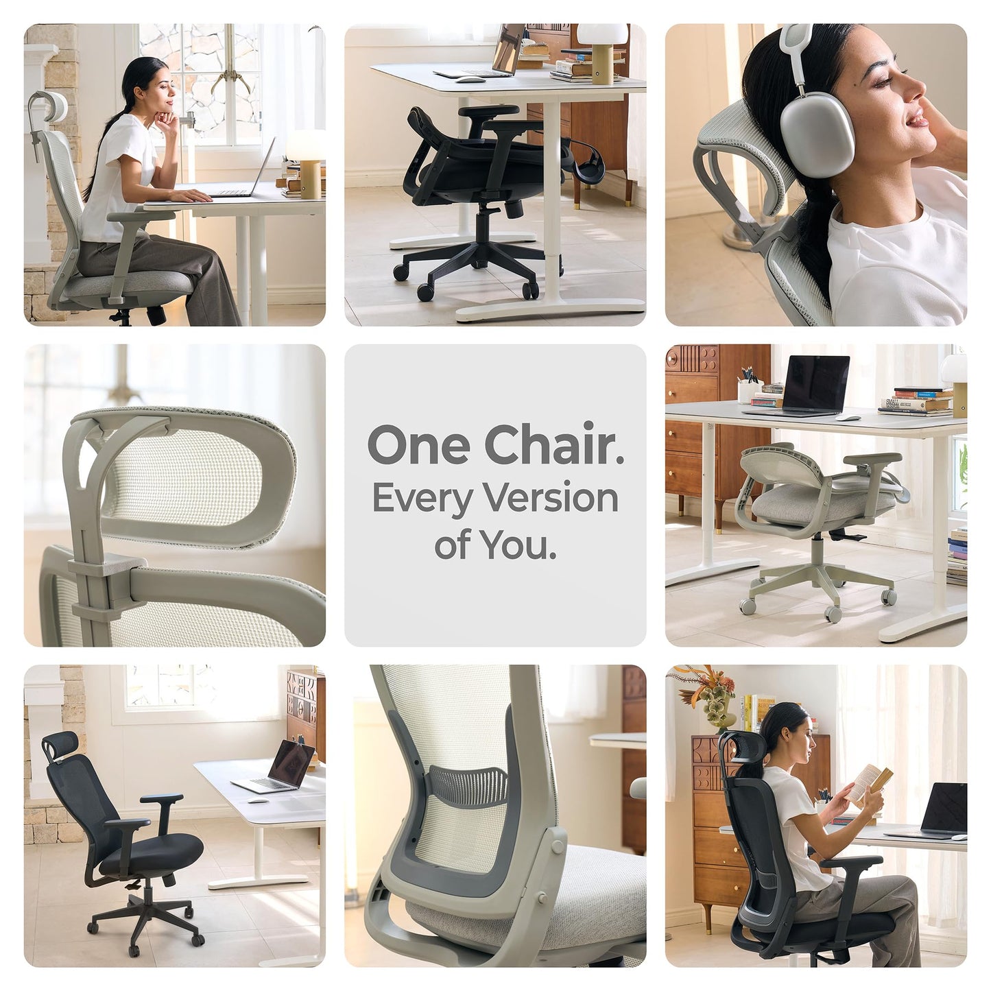 Tervo Model Y | Folding Office Chair for Small Spaces | Gaming Chair for Adults & Kids | Ergonomic Mesh Computer Chair