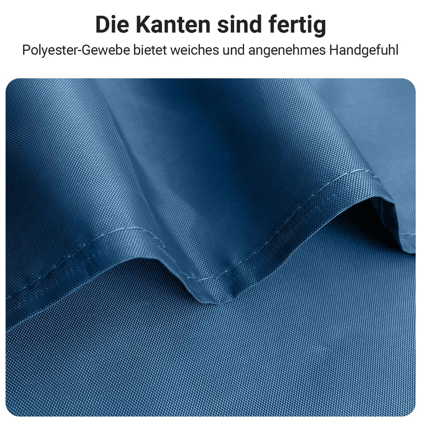 Lerores Shower Curtain, 180 x 200 cm, Dark Blue, Weighted Hem, Anti-Mould Textile, Water-Repellent