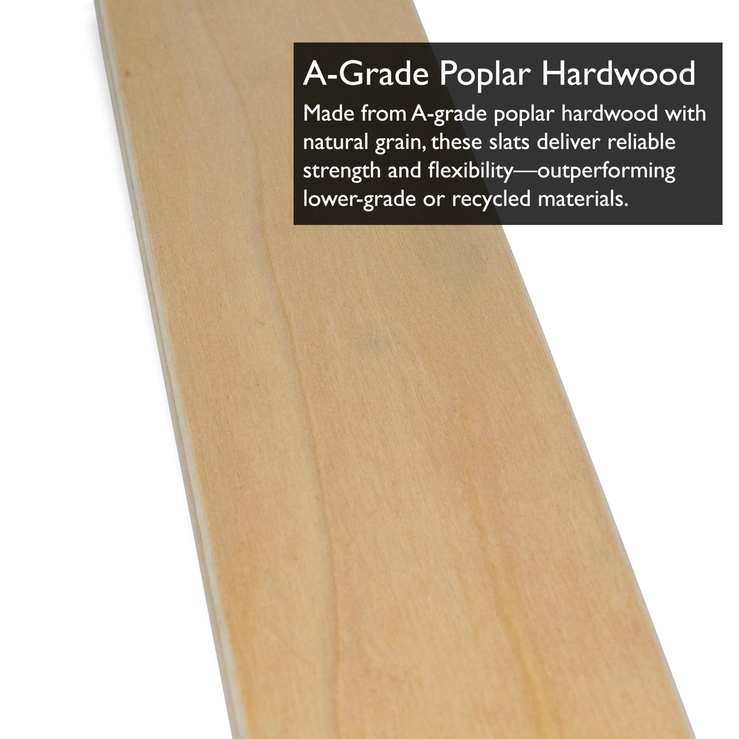 H-BOLT Premium Replacement Sprung Wooden Bed Slats – Complete Set for Single, Double & King Beds – 53mm Wide Hardwood Support