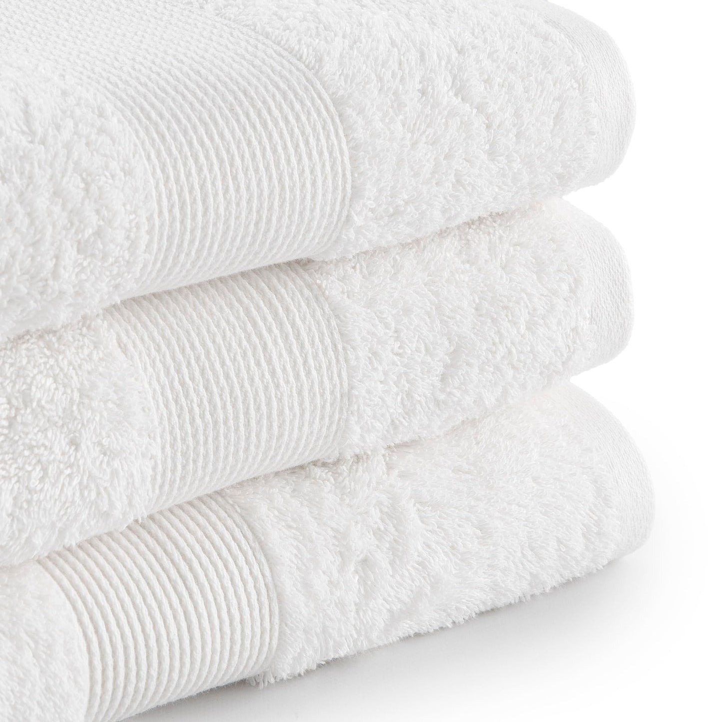 Jalla, Bath Towel Set, 1+1, 100% Cotton, 430gsm, 50 x 100 cm, White