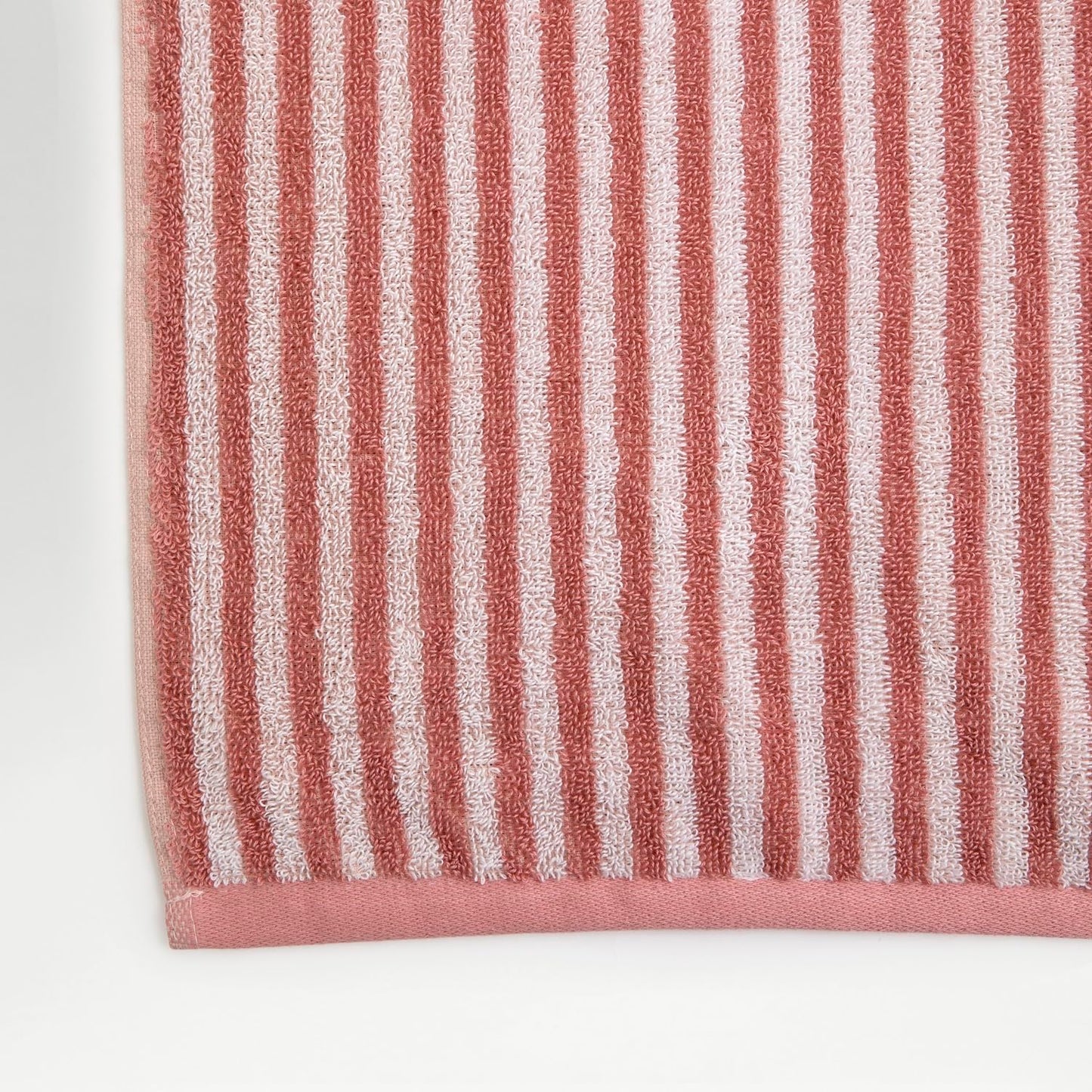 Christy Portobello Stripe Bath Sheets | Set of 2 | 100% Combed Cotton | 550GSM | 90cm x 160cm | Quick Dry | Rose Pink