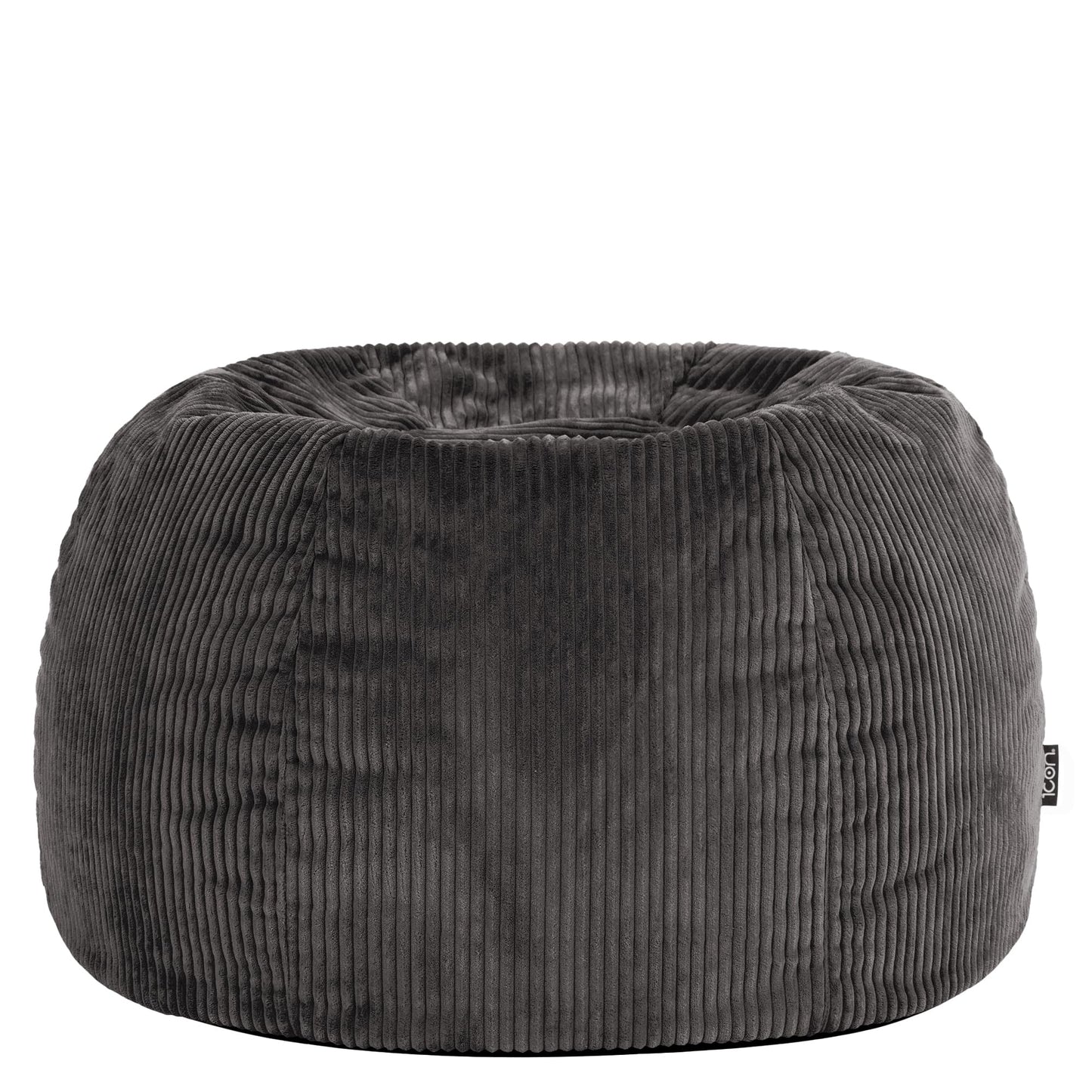 icon Kingston Cord Bean Bag with Filling Included, Set of 2, Grey