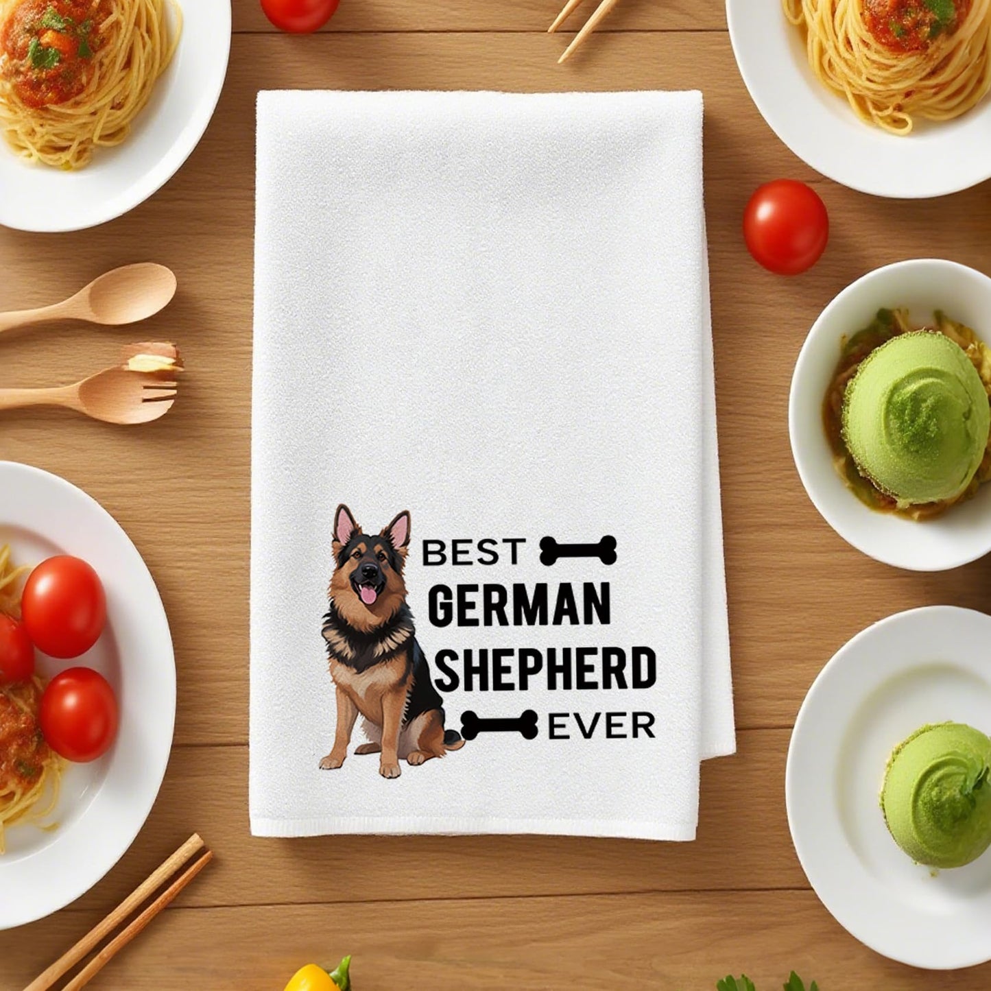 Yeeaulpa German Shepherd Gifts Kitchen Towel,German Shepherd Gift for Women,German Shepherd Birthday Gifts,German Shepherd