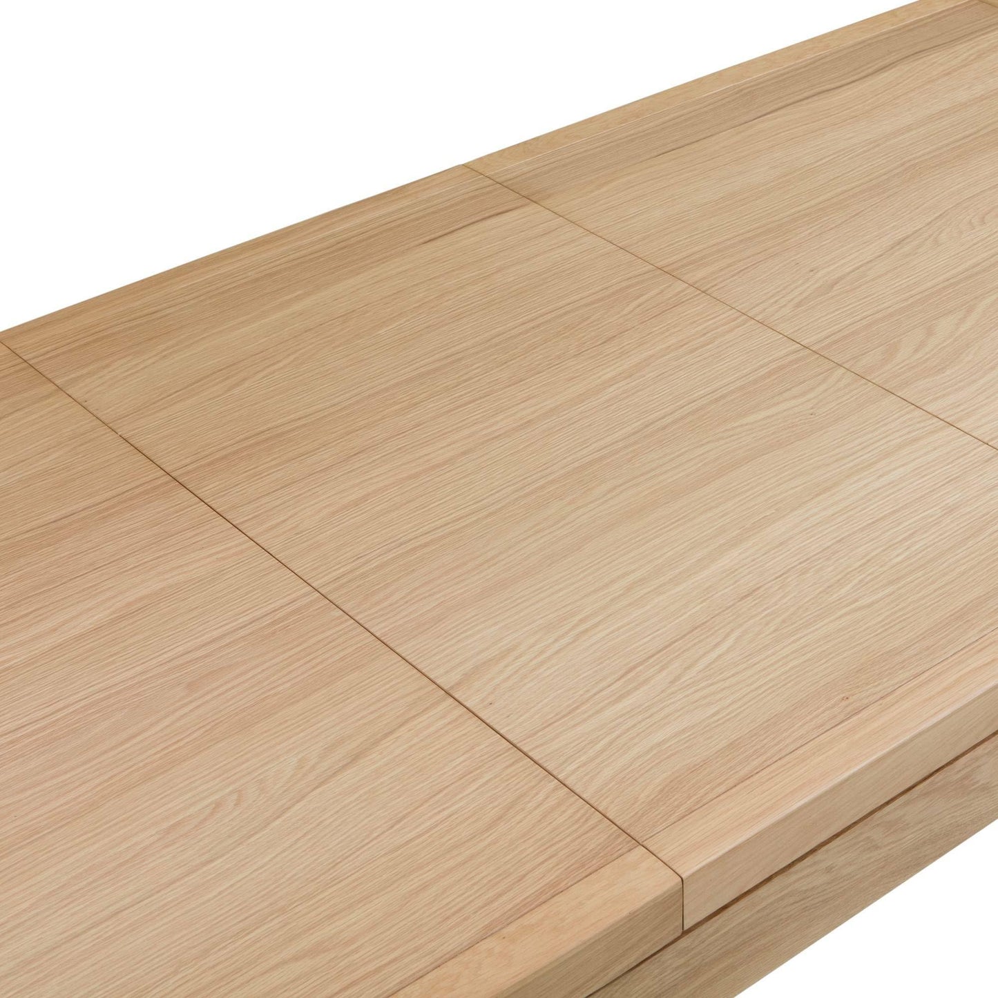 Julian Bowen Curve Oak Dining Table for 6 - H77.5 x W200 x D90cm