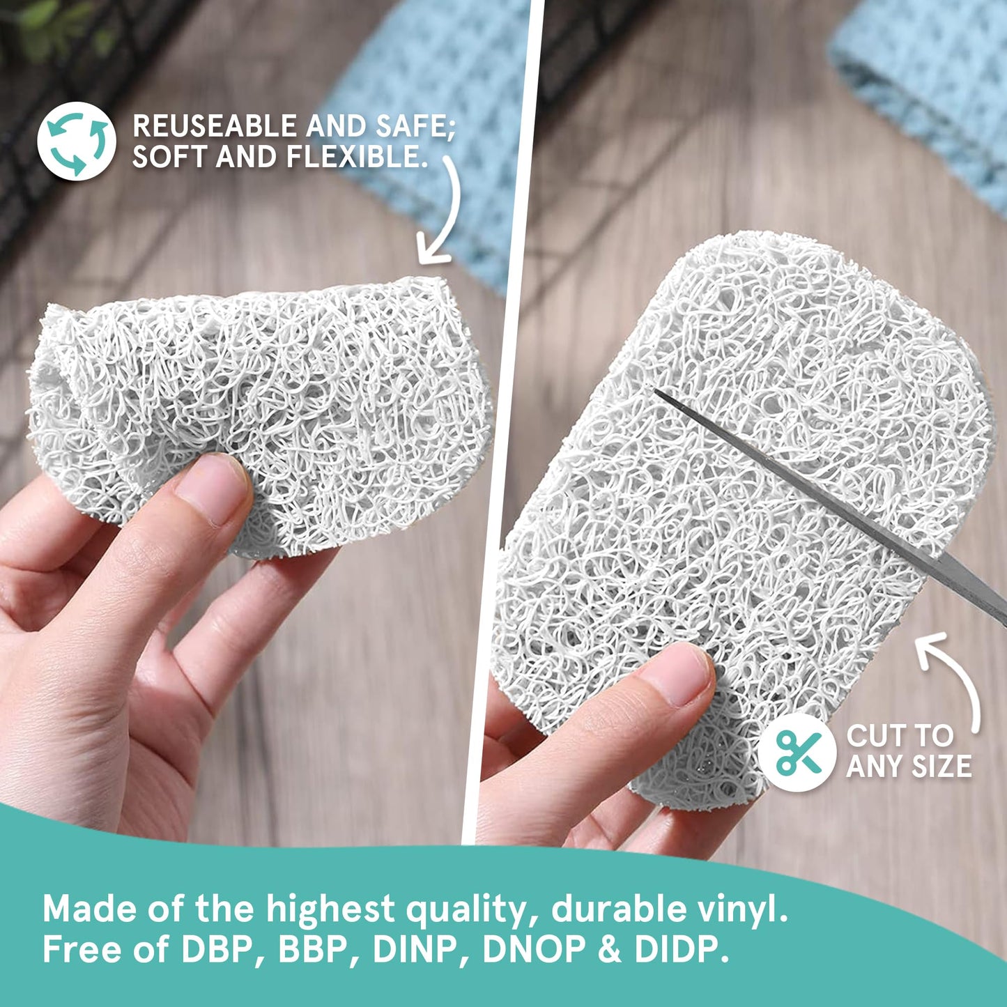 Soap Saver by Smith’s® | Extend Your Soap’s Life | 14 cm (L) x 8 cm (W) x 1.2 cm (H) | White / 1 Pack | 50% Thicker | Enhanced Design