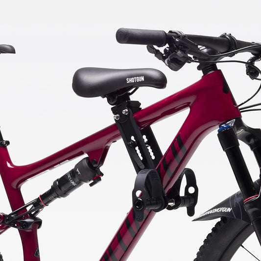 SHOTGUN Kids Ride Front Mounted Child Bike Seat | Easy Install | Made for Mountain Bikes (Kids Bike Seat for MTB)