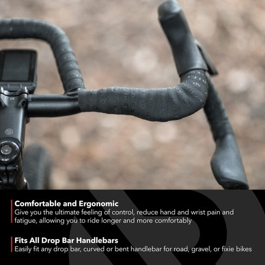 REDSHIFT Cruise Control Drop Bar Handlebar Grip for Road Bike, Gravel and Fixie Bicycles Handle Grips, Ergonomic Comfort Cycling Biking Accessories