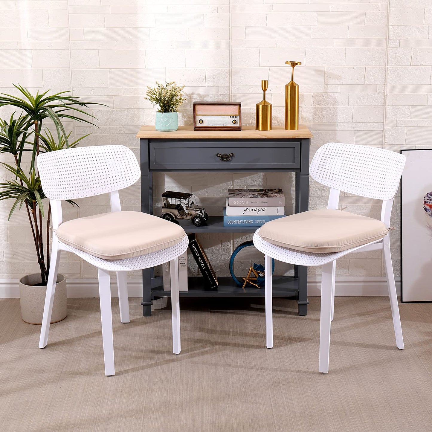 RACE LEAF Garden Chair Cushions,Chair Pads,Seat Pads for Dining Chairs,Cover Indoor Outdoor Seat Pad Cushions,for Your Living Room, Patio,Car,And More