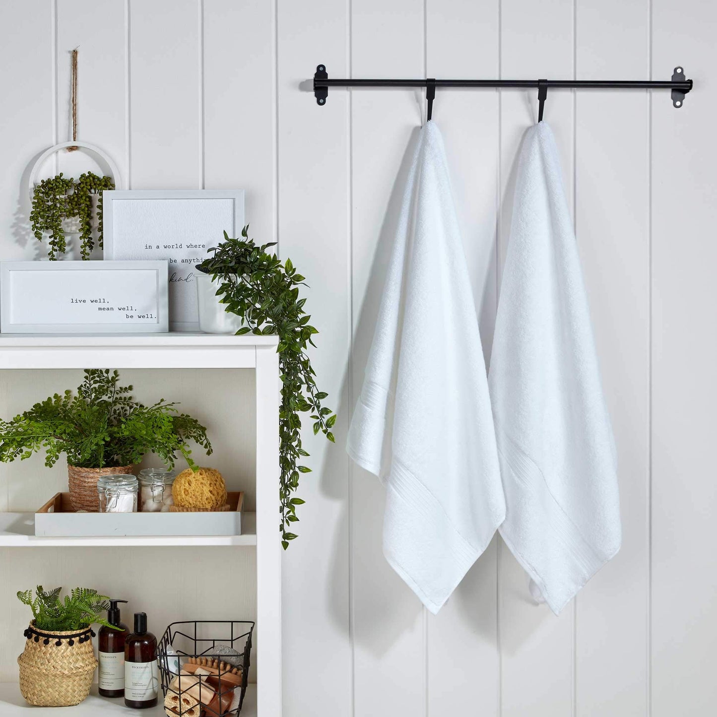 Christy Supreme Hygro 2 Bath Towels Set | White | 100% Supima Cotton