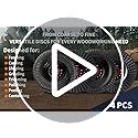 Pomsare Angle Grinder Wood Carving Disc 115mm, 4 PCS Wood Grinding Wheel, Angle Grinder attachments, Grinder Shaping Disc for Angle Grinders with 22.23mm Arbor & M14 Threads