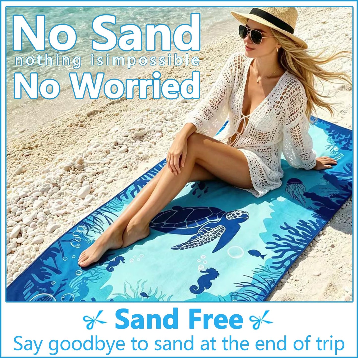 JAODFK Microfibre Beach Towel 71"X32" Quick Dry Lightweight Sand Free Large Thin Towels Travel Essentials For Adults Womens Swim Bath Accessories