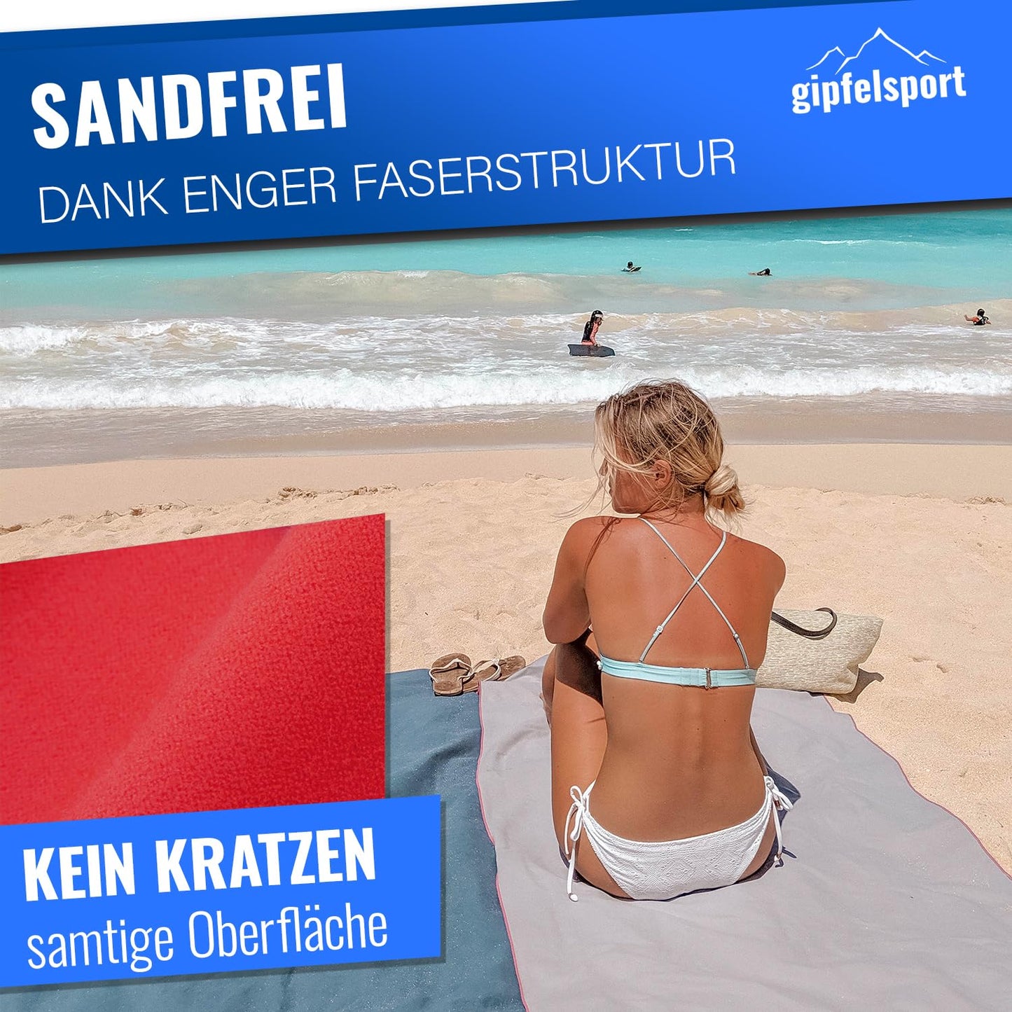 gipfelsport Microfibre Towel | 12 - Red | M(110x50cm)