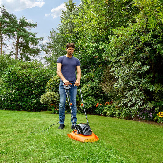 BLACK+DECKER 30cm Electric Hover Mower with GL250 Grass Strimmer