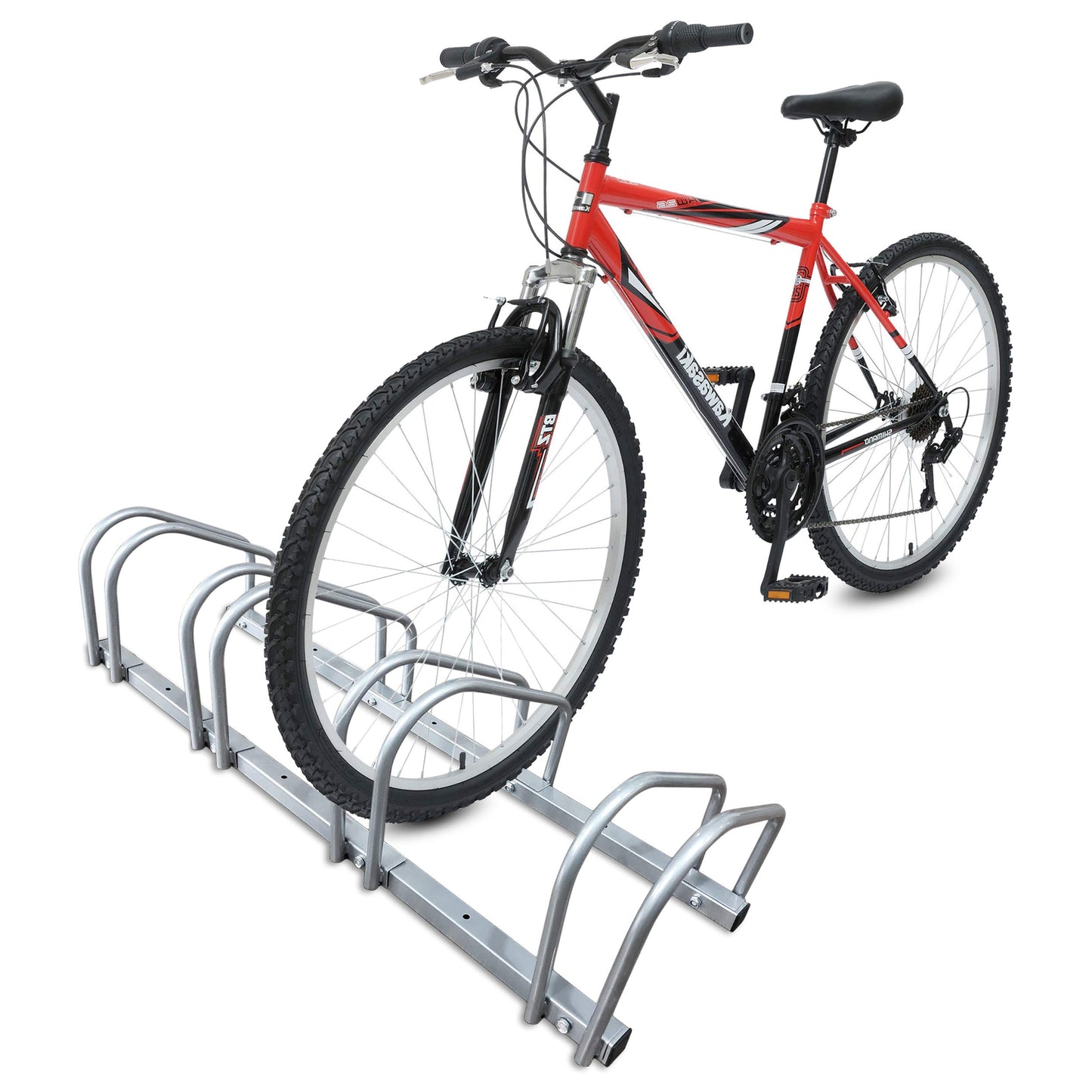 VOUNOT? 4 Bike Stand Floor or Wall mounted bike rack for garage Bicycle Parking rack Cycle Storage Locking Stand
