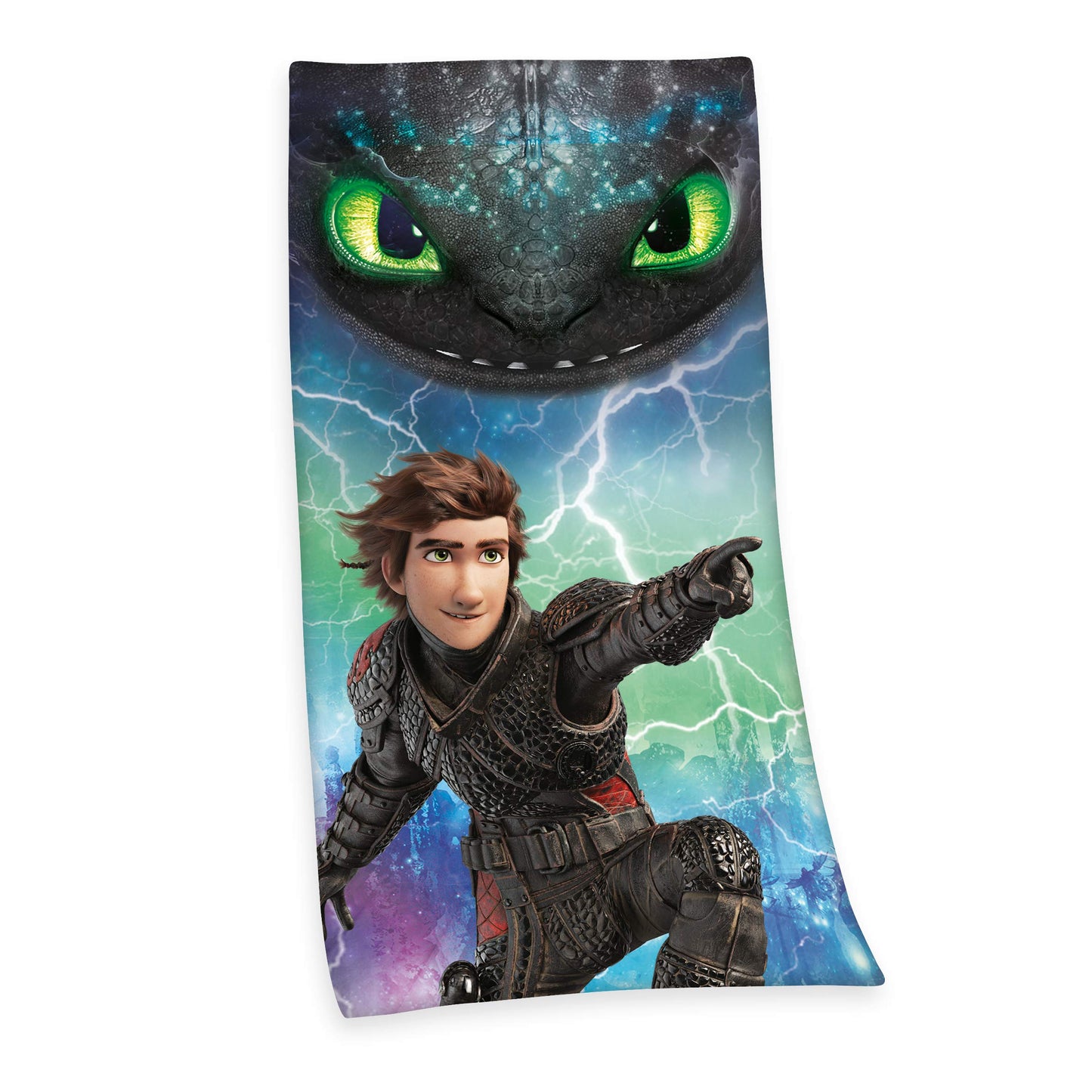 Herding Dragons Bath Towel, 150 x 75 cm, Cotton, Multi-Colour