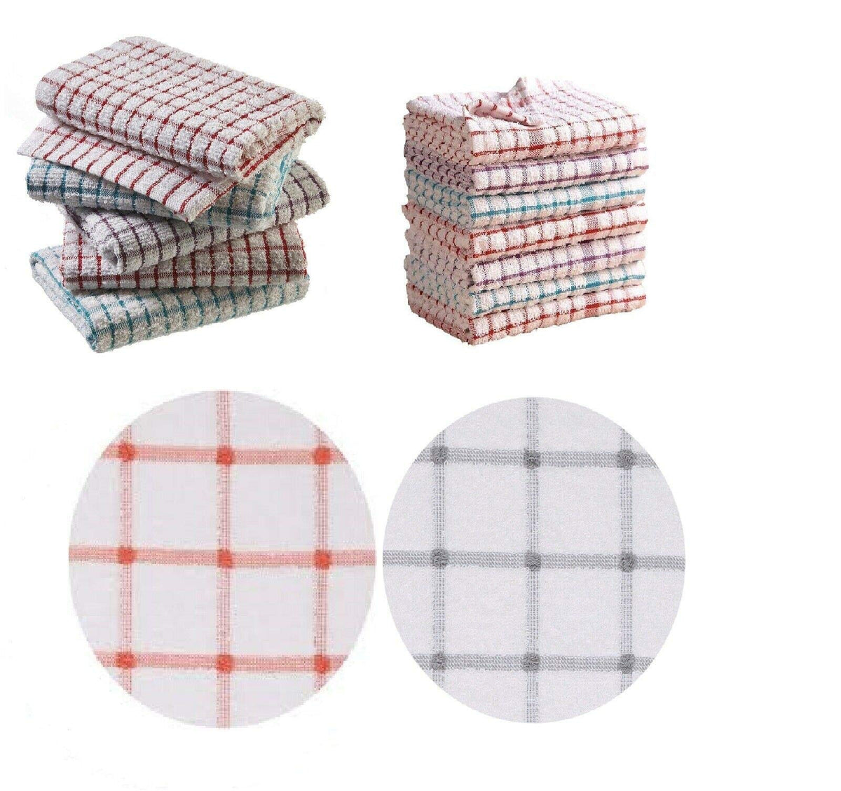 Hotel Quality KITCHEN TERRY TEA TOWEL 100% COTTON SOFT TOUCH in Pack of 3