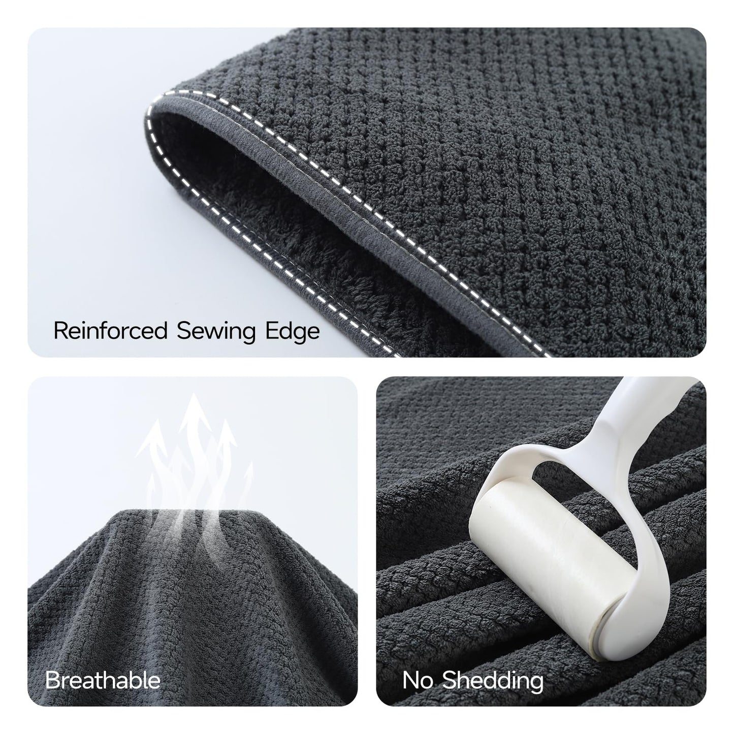 REDKISS 2-Pack Extra Large Bath Towels-100x200CM Microfibre Towel for Adult