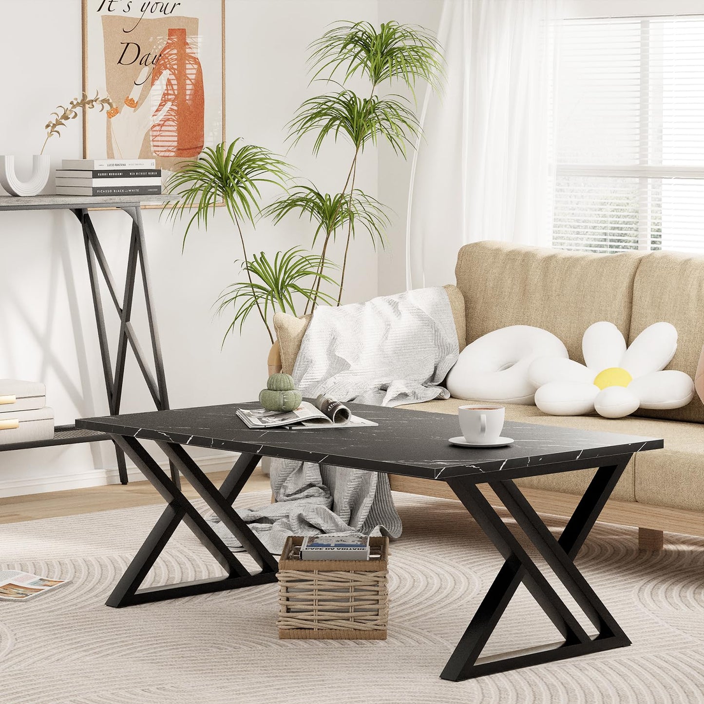Coffee Table, Living Room Table, Center Tea Table, Rectangular Tea Table