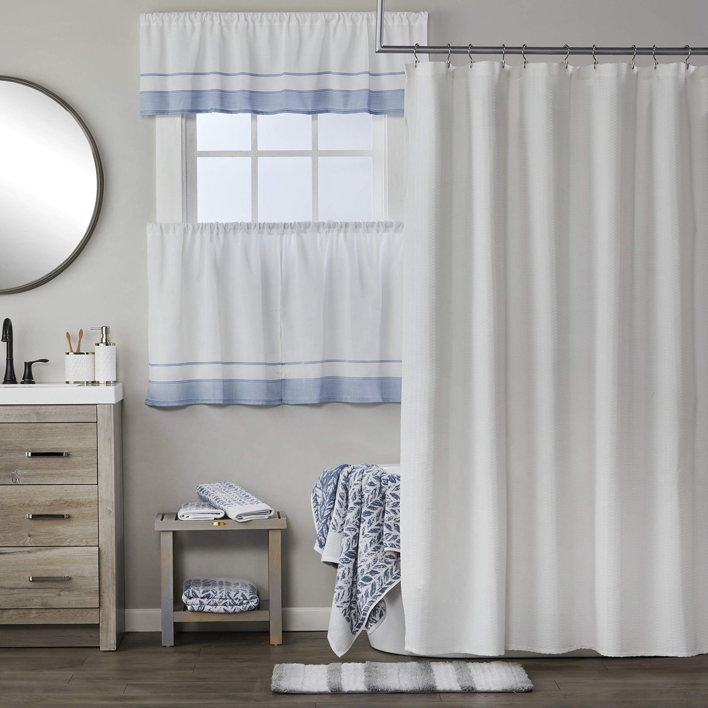 SKL Home Bath Towel, Cotton, Denim, 28x54