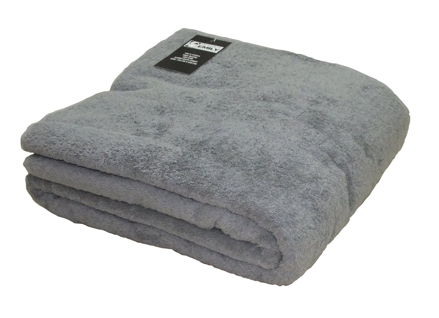 The House Of Emily Massive/Huge/Extra Large 100% Cotton Bath Sheet/Beach Towel - 150cm x 200cm (Silver Grey)