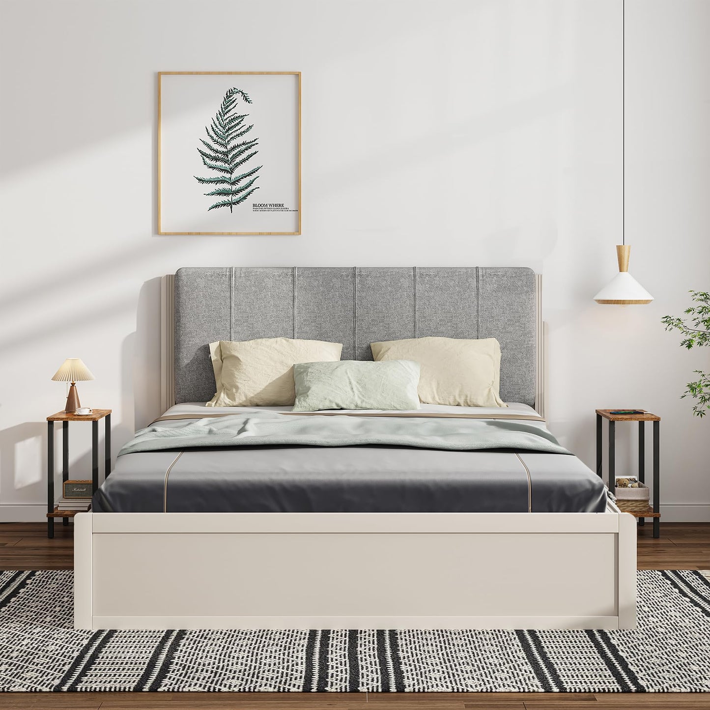TUTOTAK Small Side Table, Narrow End Table, Skinny Sofa Table, Slim Nightstand, Living Room, Bed Room, Brown TB01BB062EU
