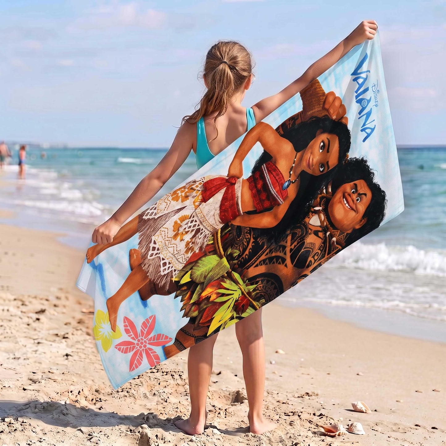 DISNEY Moana Quick-drying beach and bath towel, cotton 70x140 cm OEKO-TEX
