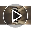 CELAVY Outdoor Wall Lights Up Down, Outside Wall Lights Mains Powered, IP65 Waterproof Porch Light Front Door Lamp Modern GU10 Aluminium, External Round LED Wall Lighting Sconce for House, Black