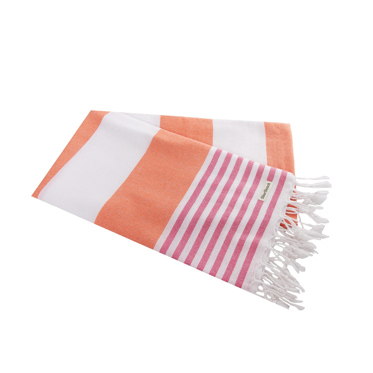 Blue Beach Turkish Towel - 100x180cm Large Turkish Hammam Peshtemal Towel - Super Absorbent, Quick Dry, Lightweight, Compact Towels for Swimming