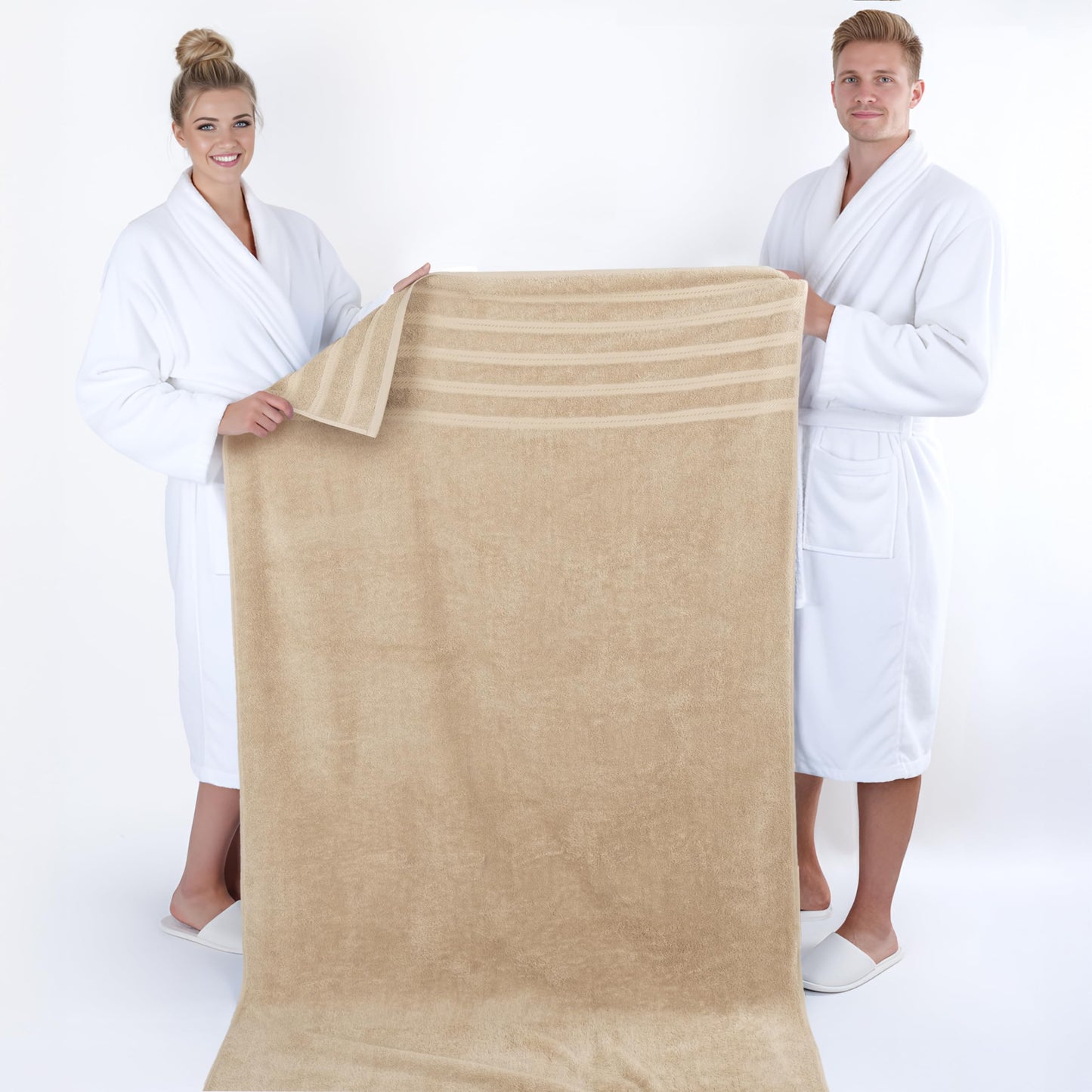 American Soft Linen Jumbo Large Bath Towels, 100% Turkish Cotton Bath Sheet 35 in 70 in, Bath Towel Sheets for Bathroom, Bath Sheet Towels