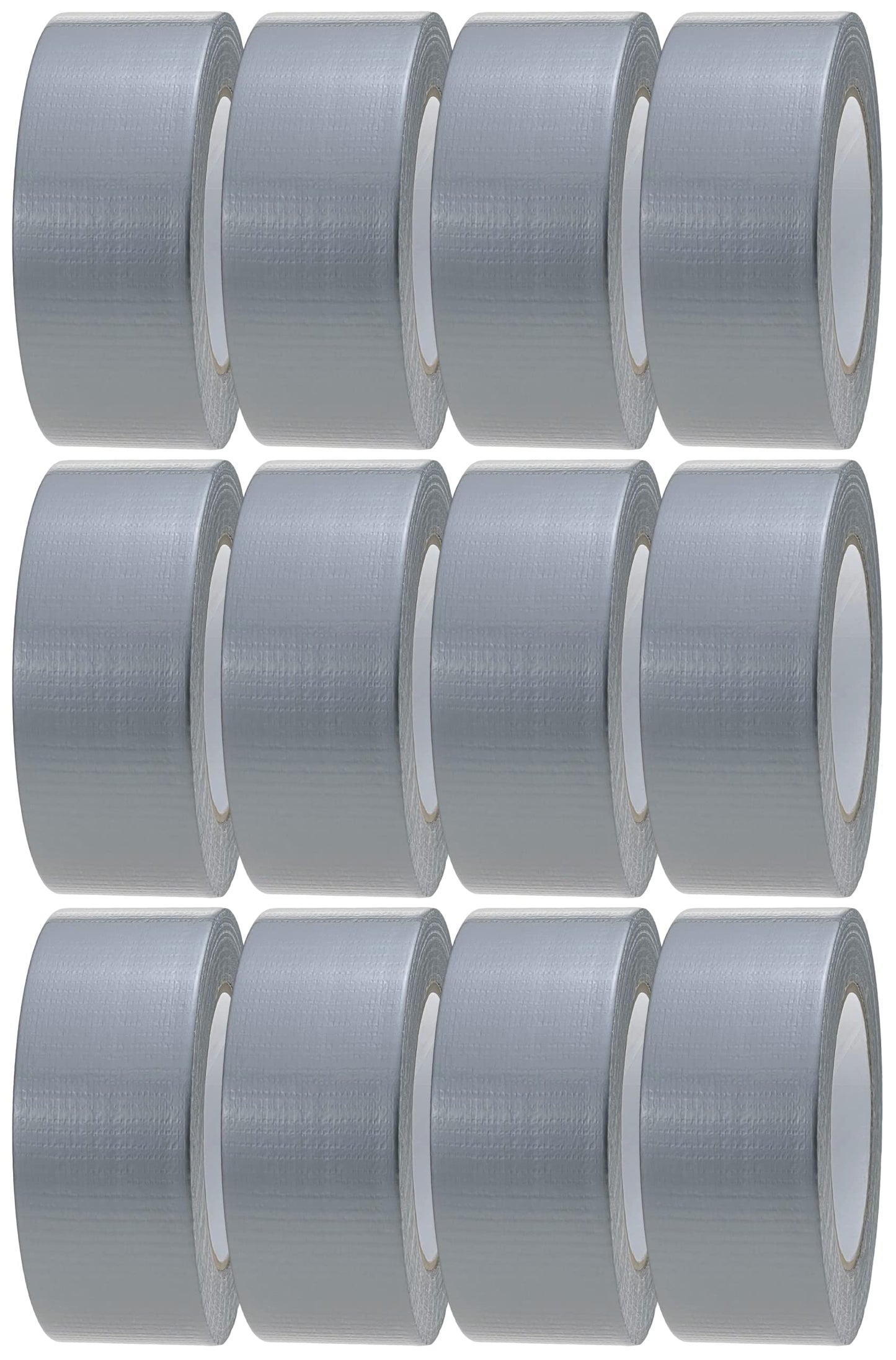 Crimson Starfish Silver Duct Tape | 12 Rolls of 48mm x 45m Gaffer Tape | Water Resistant Duct Tape | Adhesive Tape Multi-Use for Indoor/Outdoor |
