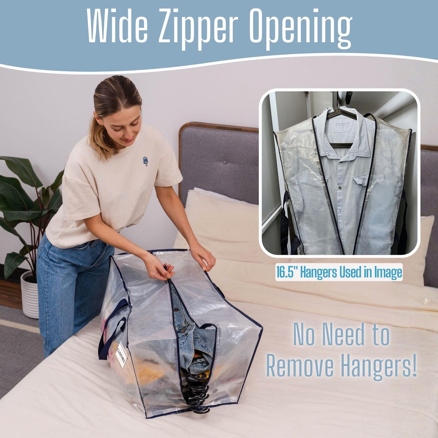 VENO 6 Pack Heavy-Duty Extra Large Moving Bags W/Backpack Straps, Moving House Essentials, Strong Handles & Zips, Clothes Storage, Packing