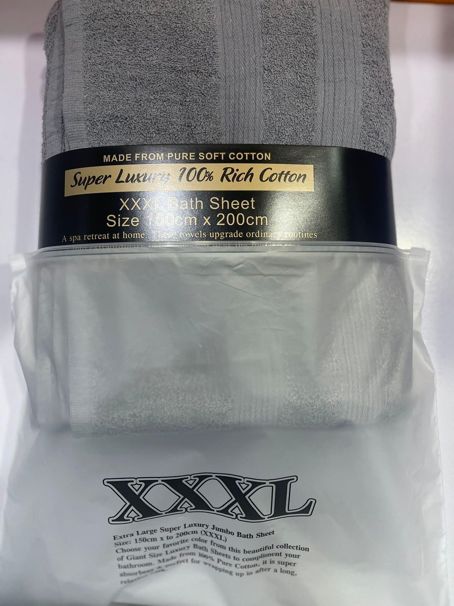 TEXTILESY Extra Large Super Bath Sheets (150 x 200 cm-600GSM) Massive/Huge/Mega Towels 100% Rich Cotton XXXL Towels Highly Absorbent Body Warp Beach