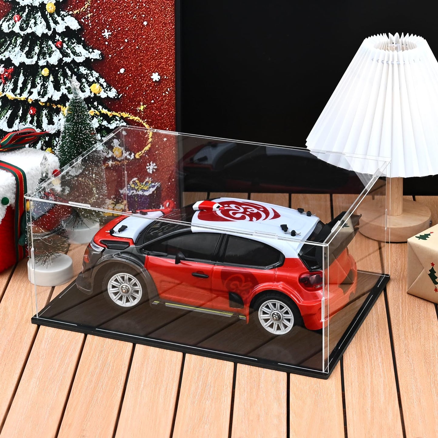 Acrylic Display Case, 35 x 25 x 15 cm Clear Collectibles Display Box Display Stand Storage Protective Box for Minifigure, Toys, Crafts, Memorabilia