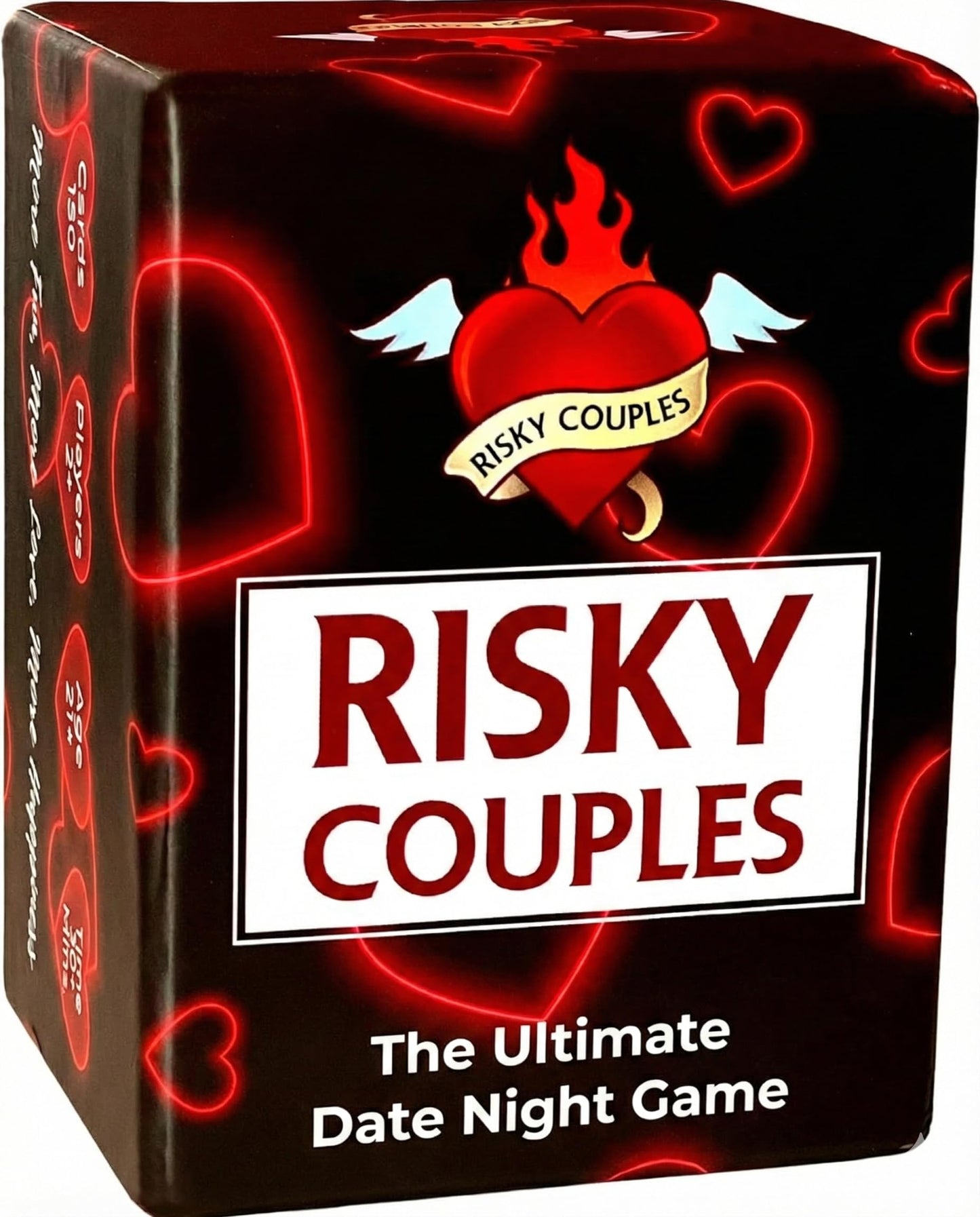 RISKY COUPLES - Super Fun Couples Game for Date Night: 150 Spicy Dares & Questions for Your Partner. Romantic Anniversary & Valentines Gifts. Card