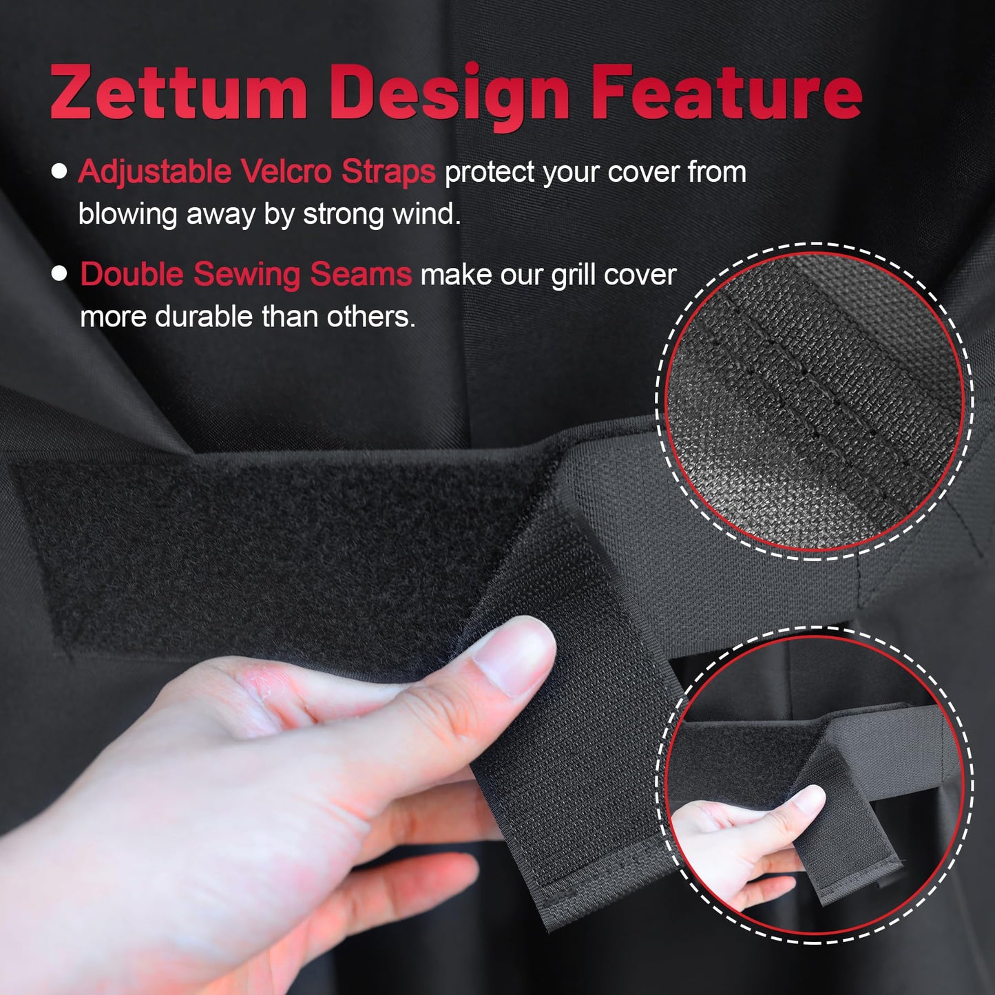 Zettum BBQ Cover 170 CM - 7108 Grill Barbecue Cover for Summit 400 Series Gas Grill Heavy Duty & Waterproof, PU Cover for Weber Summit 470, 420, 2022