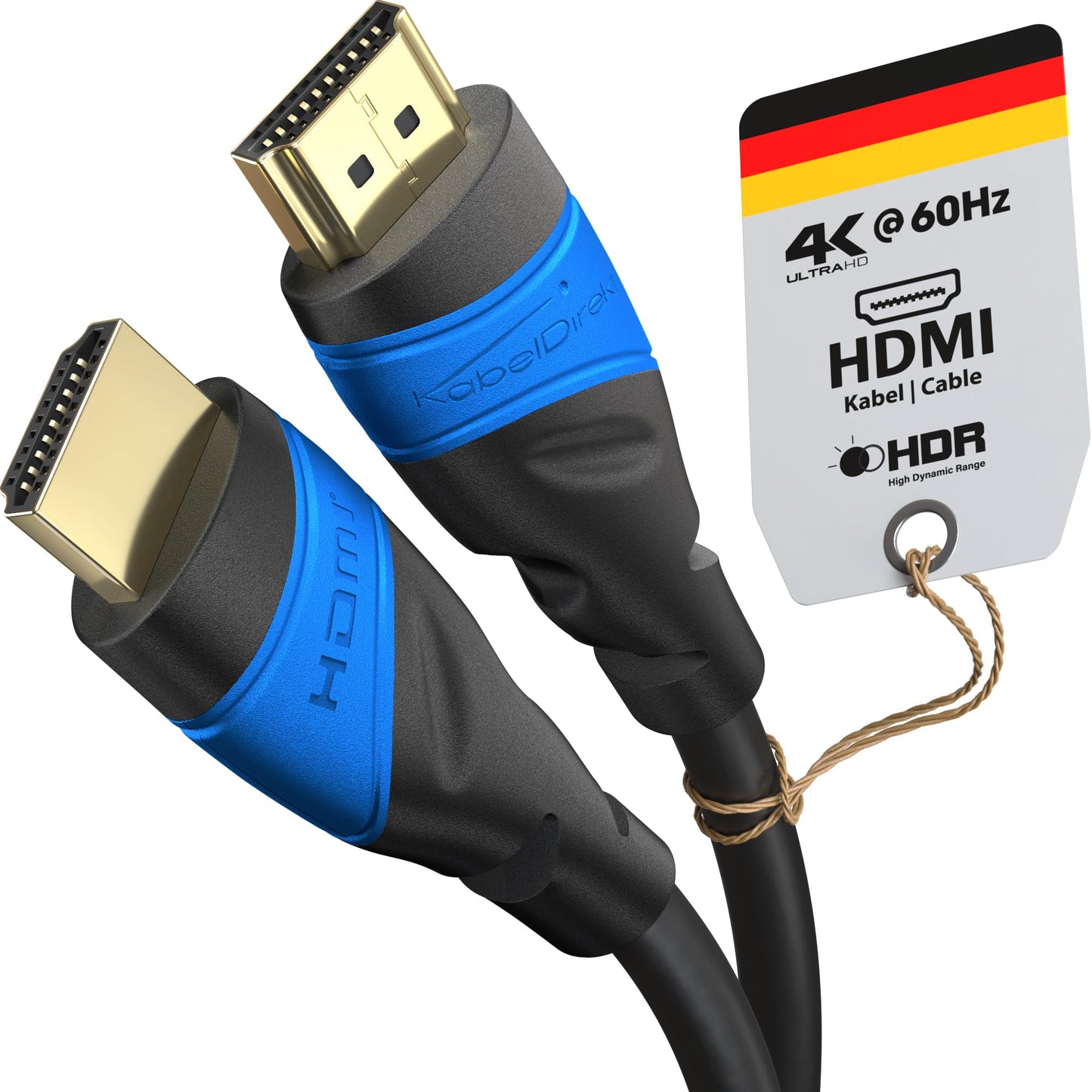 KabelDirekt ? 4K HDMI Cable ? 20m & Longer HDMI Cables (7.5m?22.5m) ? German-Engineered HDMI Lead ? Supports 4K@60Hz, UHD, HDR, ARC, Ethernet ? HDMI