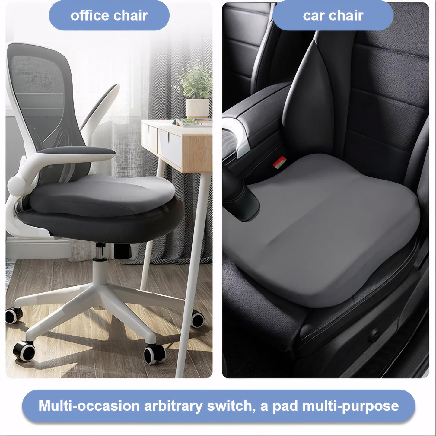 Car Seat Cushion,Car Seat Cushions for Driving,Soft Comfort Seat Cushion for Height,Memory Foam Adult Booster Seat,Pressure Relief Booster Cushions
